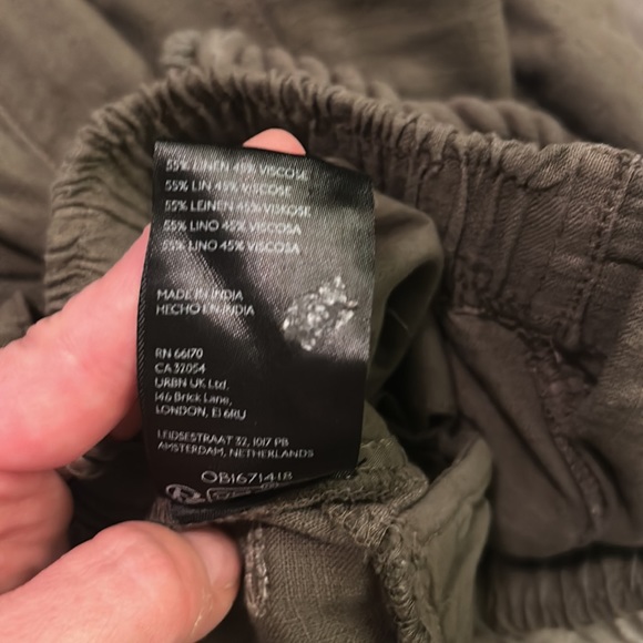 Free People Rock and Crop It Linen Cargo Pants - Picture 14 of 16